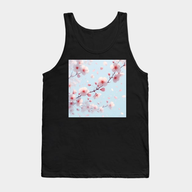 Cherry Blossom Tank Top by Jenni Arts